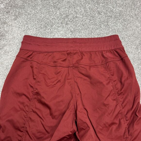 The North Face Aphrodite 2.0 Capri Pants Womens Medium Red Ruched Outdoor Hiking - Picture 3 of 15